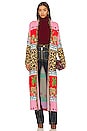 view 1 of 4 Leopardess Duster in Red & Pink