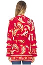 view 3 of 4 Jude Jacquard Cardigan in Jimi Red