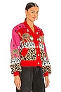 view 2 of 4 Bomber Jacket in Leopardess Pink
