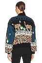 view 3 of 4 Bomber Jacket in Leopardess Navy