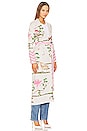 view 3 of 4 Cotton Jacquard Duster with Belt in Memories Of Utopia White