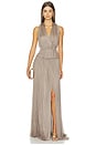 view 4 of 4 TOP DOS-NU SILK TULLE in Taupe