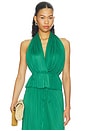 view 2 of 4 TOP HALTER SILK TULLE in Green