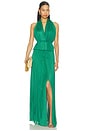 view 4 of 4 TOP HALTER SILK TULLE in Green