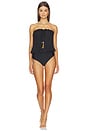 view 1 of 3 Bandeau One Piece Swimsuit in Black