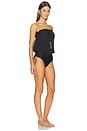 view 2 of 3 Bandeau One Piece Swimsuit in Black