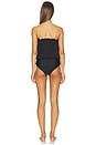view 3 of 3 Bandeau One Piece Swimsuit in Black