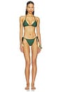 view 1 of 5 Knit Triangle Bikini in Green