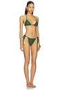 view 2 of 5 Knit Triangle Bikini in Green