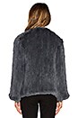 view 3 of 3 Emily Dyed Rabbit Fur Jacket in Thunder