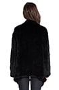 view 3 of 4 Ashleigh Rabbit Fur Coat in Black