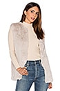 view 1 of 4 Libby Rabbit Fur Vest in Chalk