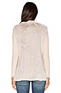view 3 of 4 Libby Rabbit Fur Vest in Chalk