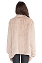view 3 of 4 Ashleigh Rabbit Fur Coat in Camel