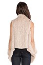 view 3 of 3 Indie Rabbit Fur Vest in Camel