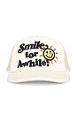 view 1 of 3 Smile For A While Trucker Hat in Bone