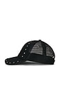 view 4 of 3 Studded Smiley Meshback Hat in Black