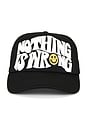 view 1 of 2 Nothing is Wrong Trucker Hat in Black