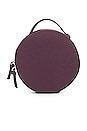 view 1 of 2 Amora Nomad Round Travel Case in Eggplant