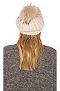 view 2 of 3 Julie Beanie With Raccoon Fur in Pearl