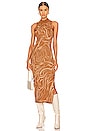 view 1 of 3 Paloma Midi Dress in Cinnamon