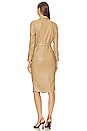 view 3 of 3 Laguna Faux Leather Dress in Sand