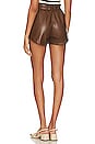 view 3 of 4 Anina Faux Leather Short in Espresso