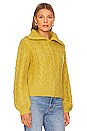 view 2 of 4 Beth Zip Cardigan in Citron