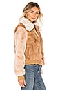 view 2 of 4 Ryder Rabbit Fur Jacket in Caramel