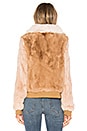 view 3 of 4 Ryder Rabbit Fur Jacket in Caramel