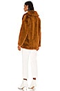 view 4 of 4 Ava Faux Fur Coat in Cinnamon