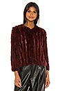 view 2 of 5 Rosa Fur Jacket in Wine