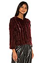 view 3 of 5 Rosa Fur Jacket in Wine