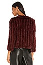 view 4 of 5 Rosa Fur Jacket in Wine
