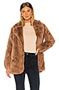 view 1 of 5 Luna Fur Coat in Toffee