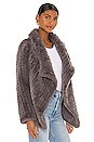 HEARTLOOM Ensley Faux Fur Coat in Smoke | REVOLVE