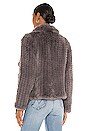 HEARTLOOM Ensley Faux Fur Coat in Smoke | REVOLVE