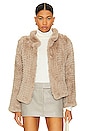 view 2 of 5 Aria Faux Fur Jacket in Biscotti