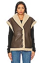 view 2 of 5 Filippa Faux Leather Vest in Coco