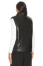 view 4 of 5 Lobelia Faux Leather Vest in Black