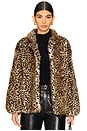 view 1 of 5 Shireen Coat in Leopard