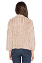 view 4 of 4 BLOUSON EN FOURRURE ROSA in Wheat