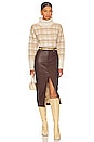 view 4 of 4 Jae Faux Leather Skirt in Mocha