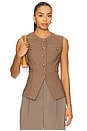 view 1 of 4 Roxanna Vest in Mocha