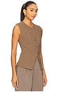view 2 of 4 Roxanna Vest in Mocha