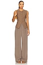 view 4 of 4 Roxanna Vest in Mocha