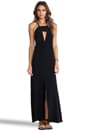 view 1 of 4 Triangle Cut Out Maxi Dress in Black