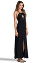 view 2 of 4 Triangle Cut Out Maxi Dress in Black