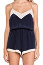 view 5 of 5 Romper in Navy & White in Navy & Cream