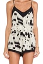 view 5 of 5 Romper in Black & Cream